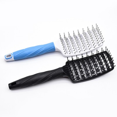 Women Hair Scalp Massage Comb Bristle Nylon Hairbrush Curly Detangle Hair Brush for Salon Hairdressing Tools