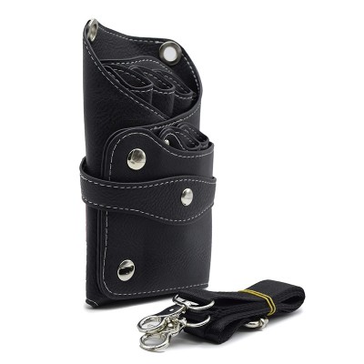 Leather Hairdressing Case Tools Scissor Bag Barber Holster Pouch Holder with Adjustable Shoulder Belt