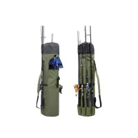 Oxford Fishing Tackle Bag Fishing Rod Case Portable High-Capacity Fishing Pole Carry Organizer Outdoor Waterproof Fishing Tools Storage Bag for Fisherman